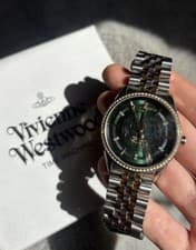 Image of Vivienne Westwood Women's Watch Green Face 2-Tone, Original Boxes, Discontinued