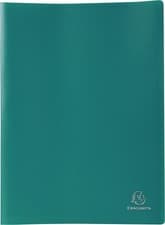 Image of A4 10 Pockets Display Book Soft Cover Exacompta Anti-Glare Presentation Green