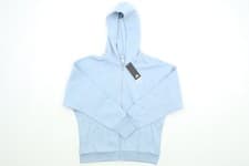 Image of Adidas Women's Light Blue Regular Full Zip Hoodie Size M