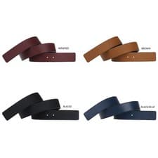 Image of Full grain cowhide belt replacement belt without buckle 40mm wide