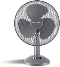 Image of Schallen GREY 12" 3 Speed Electric Oscillating Worktop Desk Table Air Cool Fan
