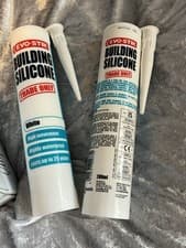 Image of Evo Stik Building Silicone Sealant White 290ml Tube Pack of 1