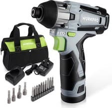 Image of WORKPRO 1/4” Cordless Impact Driver Kit with 12V 2.0Ah Lithium-ion Battery