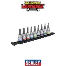 Image of Sealey AK6251 Premier Platinum TRX-Star* Socket Bit Set 3/8"Sq Drive 9pc