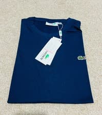 Image of MENS LACOSTE PIMA COTTON SHORT SLEEVE CREW NECK T-SHIRT FOR SUMMER