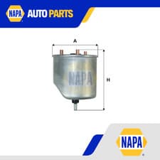 Image of Fuel Filter fits CITROEN NAPA 1611659480 190197 1906E6 9809721080 Quality New