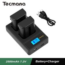 Image of 2X2500mAh NP-FM500H Battery+Charger For Sony Alpha DSLR-A200 A300 A350 A450 A500