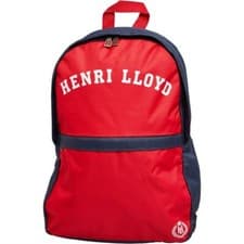 Image of BNWT  HENRI LLOYD Backpack / School College Bag  Signal Red  Navy Blue