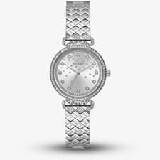 Image of Guess Ladies Enchantment Silver Crystal Watch GW0763L1