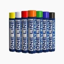 Image of X6 Line Survey Temporary Marker Paint 750ml - White Blue Red yellow Green Black