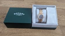 Image of Rotary Les Originales Diamond Ladies Rose Gold Watch 14251