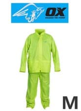 Image of OX Rainsuit Waterproof Storm Jacket/Trousers Set Mens/Ladies 2 Piece Suit M-XXL