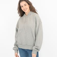Image of Carhartt Womens Hoodie Grey Black Purple Casual Comfort Relaxed Cotton Hoody