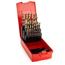 Image of Dormer A002 HSS TiN Coated Tip Jobber Drill Bit Set 1-13mm (25 Piece)
