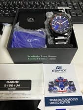Image of Casio Edifice Scuderia Toro Rosso Limited Edition Quartz Chronograph Watch Used