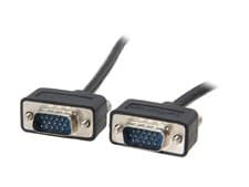 Image of Startech 10ft Thin Coax HD15 VGA Cable - Black
