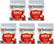 Image of Tassimo Kenco Americano Smooth Coffee Pods x16 (Pack of 5, Total 80 Drinks)