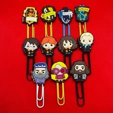 Image of Harry Potter - Cute Cartoon Hogwarts Paperclip Bookmark - Luna Draco - BRAND NEW