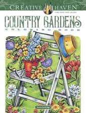 Image of Creative Haven Country Gardens Coloring Book - Paperback / softback NEW Goodridg