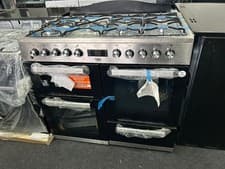 Image of Beko KDVF100X 100cm Dual Fuel Range Cooker - Stainless Steel