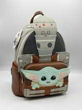 Image of Loungefly Star Wars The Mandalorian The Child Grogu & IG-11 Mini Backpack