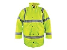 Image of Scan Hi-Vis Motorway Jacket Yellow - XXL (52in)
