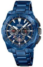 Image of Festina Chrono Bike 2025 Special Edition (45.5mm) Blue Dial / Blue PVD F20729/1