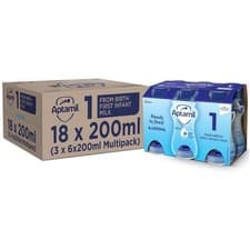 Image of 18 x 200ml Aptamil 1 Breastmilk Substitute 1 First Infant Baby Milk From Birth