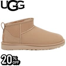Image of UGG Classic Ultra Mini Womens Light Beige Winter Suede Ankle Boots**