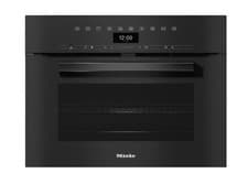 Image of Miele H 7440 BM Obsidian Black Compact Microwave Combination Oven