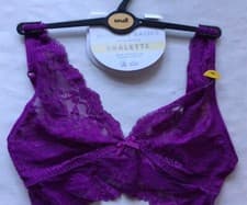 Image of Ladies Purple non wired Bralette size XS, S, M, L