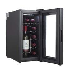 Image of Cookology Thermoelectric Wine Cooler 10 Bottle Fridge Low Noise - Black CWTE10BK