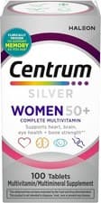 Image of Centrum Silver Women 50+ Multivitamin 100 Tablets, Memory and Cognition