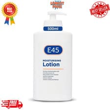 Image of E45 Daily Moisturiser Lotion Pump 500ml – Dry & Sensitive Skin Hydration