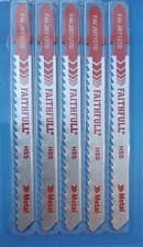 Image of Faithfull Metal Cutting Jigsaw Blades Pack of 5 T127D FAIJBT127D