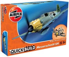 Image of Airfix Quick Build Messerschmitt Bf109e Aircraft Model Kit