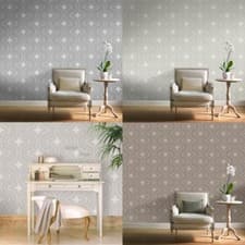 Image of Grandeco Diamond Embossed Wavy Glitter Vinyl Geometric Retro Style Wallpaper