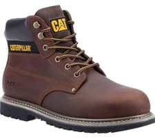 Image of Mens Caterpillar PowerPlant S3 Safety Steel Toe/Midsole Work Boots Sizes 6 to 13