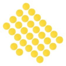 Image of YELLOW 30pcs 21.5mm EVA Foam Balls Soft Foam Practice Balls For Indoor AM