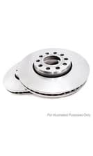 Image of Genuine Blue Print 4 Stud Front Coated Vented Brake Discs - ADG04365. 2 discs