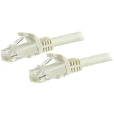 Image of Startech 3M Cat6 Ethernet Cable White Snagless Gigabit 100W Poe Utp 650Mhz Categ