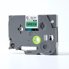 Image of Label Tape Compatible With Brother Black on Green TZ731 PT-E300VP E550WVP