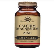 Image of Solgar Calcium Magnesium Plus Zinc Tablets - Pack of 100