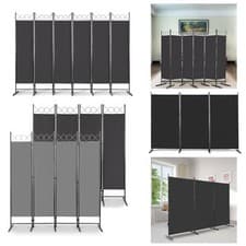 Image of Foldable 3/4/6 Panels Room Divider Wall Privacy Screen Partition Freestanding
