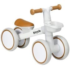 Image of Kids Balance Bike for 1-3 Years Old with Adjustable Seat, Silent Wheels, White