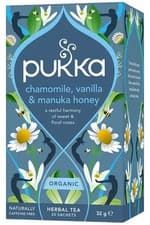 Image of Organic Chamomile, Vanilla & Manuka Honey Tea 20 x Sachets (Pukka)
