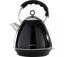 Image of Daewoo Kensington 1.7L 3KW Pyramid Kettle Black & Stainless Steel SDA1577GE