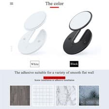 Image of Wall Mount Tablet Bracket Easy to Install 90 Degrees Rotatable Notebook Back
