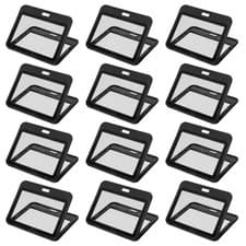 Image of 15 PCS Double Sided Transparent Badge Holder Plastic Holders Conference