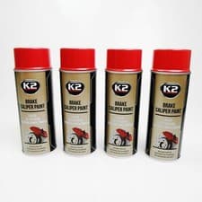 Image of 4X K2 Brake Caliper Paint Red 400Ml L346CE Spray Paint Spray Can Brakes